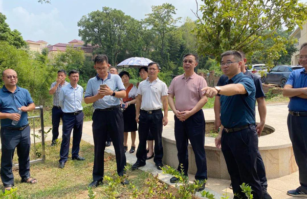 廣東省生態(tài)環(huán)境廳、江西省生態(tài)環(huán)境廳考察調研我司農(nóng)村生活污水處理站